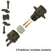 MS3120F-12-3P by Amphenol Industrial Operations - CONNECTOR RECPT MALE 3POS GOLD CRIMP