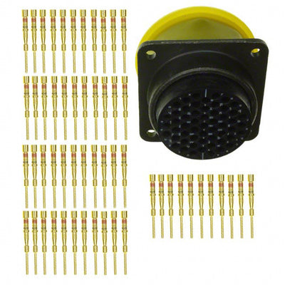 MS3122E-22-55P by Amphenol Industrial Operations - CONNECTOR RECPT MALE 55POS GOLD CRIMP