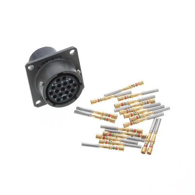 MS3122E14-18S by Amphenol Industrial Operations - CONNECTOR RECPT FMALE 18POS GOLD CRIMP