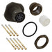 MS3124E10-6S by ITT Cannon, LLC - CONNECTOR RECPT 6POS JAM NUT W/SCKT