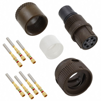 MS3126E10-6S by ITT Cannon, LLC - CONNECTOR PLUG 6POS STRAIGHT W/SCKT