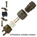 MS3126F-14-12S by Amphenol Industrial Operations - CONNECTOR PLUG FMALE 12POS GOLD CRIMP