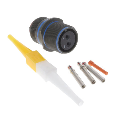 MS3451W16-11S by Amphenol Aerospace Operations - CONNECTOR RECPT FMALE 2POS GOLD CRIMP