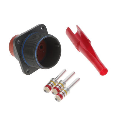 MS3452W20-19P by Amphenol Aerospace Operations - CONNECTOR RECPT MALE 3POS GOLD CRIMP