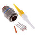MS3456L16-11P by Amphenol Aerospace Operations - CONNECTOR PLUG MALE 2POS GOLD CRIMP