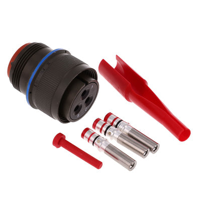 MS3456W20-19S by Amphenol Aerospace Operations - CONNECTOR PLUG FMALE 3POS GOLD CRIMP