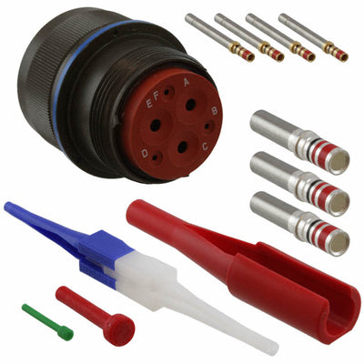 MS3456W20-22S by Amphenol Aerospace Operations - CONNECTOR PLUG FMALE 6POS GOLD CRIMP