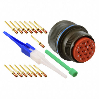 MS3456W20-27P by Amphenol Aerospace Operations - CONNECTOR PLUG MALE 14POS GOLD CRIMP