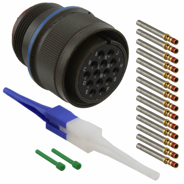 MS3456W20-27S by Amphenol Aerospace Operations - CONNECTOR PLUG FMALE 14POS GOLD CRIMP