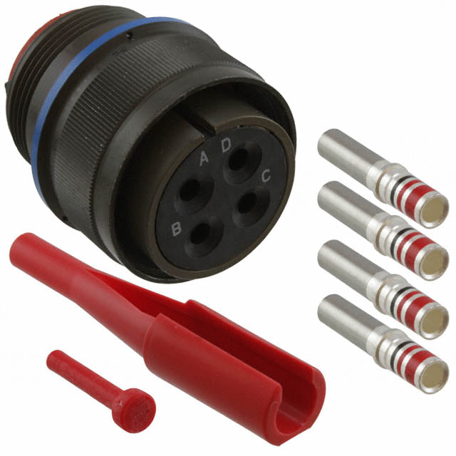 MS3456W22-22S by Amphenol Aerospace Operations - CONNECTOR PLUG FMALE 4POS GOLD CRIMP