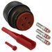 MS3456W22-2P by Amphenol Aerospace Operations - CONNECTOR PLUG MALE 3POS GOLD CRIMP