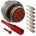 MS3459L24-10P by Amphenol Aerospace Operations - CONNECTOR PLUG MALE 7POS GOLD CRIMP