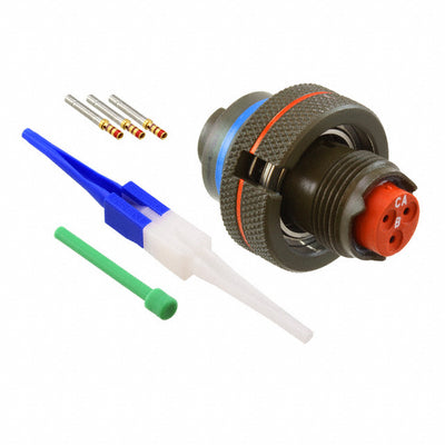 MS3459W10SL-3S by Amphenol Aerospace Operations - CONNECTOR PLUG FMALE 3POS GOLD CRIMP