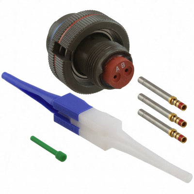 MS3459W10SL-4S by Amphenol Aerospace Operations - CONNECTOR PLUG FMALE 2POS GOLD CRIMP