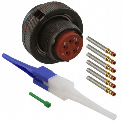 MS3459W14S-5S by Amphenol Aerospace Operations - CONNECTOR PLUG FMALE 5POS GOLD CRIMP