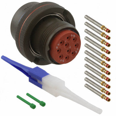 MS3459W18-1S by Amphenol Aerospace Operations - CONNECTOR PLUG FMALE 10POS GOLD CRIMP