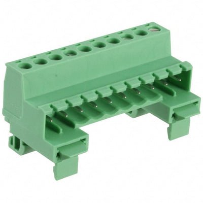 1765085 by Phoenix Contact - TERM BLK PLUG 10POS 29.1MM GREEN