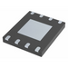 Electronic component with a square shape and metallic finish on a white background