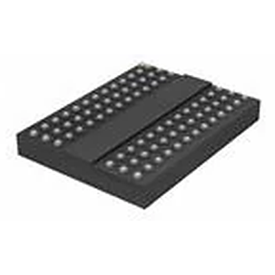 Black electronic component on a white background