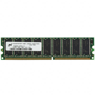 MT9VDDT6472AY-40BF1 by Micron Technology Inc. - MODULE DDR SDRAM 512MB 184UDIMM