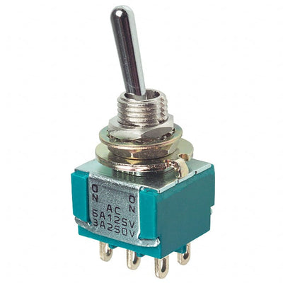MTA206N by TE Connectivity ALCOSWITCH Switches - SWITCH TOGGLE DPDT 6A 125V
