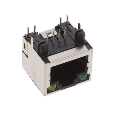 MTJ-88ARX1-FSM-PG-LH by Adam Tech - RJ45 MODULAR JACK, SHIELDED, PNL