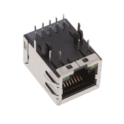 MTJ-88TX1-FSD-D1LG-M224Y by Adam Tech - RJ45 1X1,TAB DOWN,1000M,WITH LED