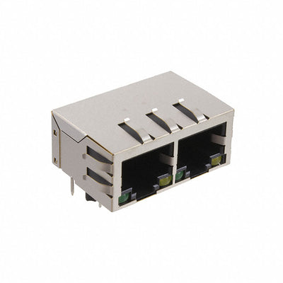 MTJG-2-88TX1-FSD-PG-LH-M4 by Adam Tech - GANGED 2 POSITION MODULAR JACK,