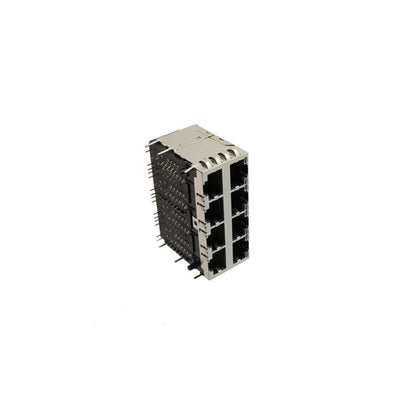 MTJG-8-88JX1-V-FSG-PG-L16-M310C by Adam Tech - GANGED 8 POSITION MODULAR JACK,