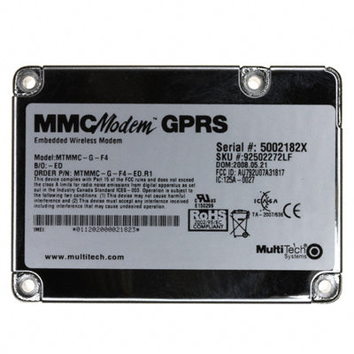 MTMMC-G-F4-ED.R1 by Multi-Tech Systems Inc. - MODEM MMC QUAD-BAND GPRS 5V
