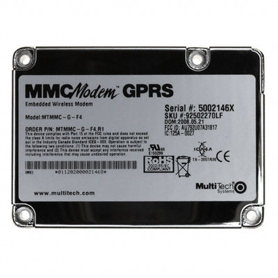 MTMMC-G-F4.R1 by Multi-Tech Systems Inc. - MODEM MMC QUAD-BAND GPRS 5V