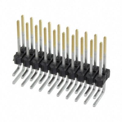 MTSW-110-09-L-D-430-RA by Samtec Inc. - CONNECTOR HEADER R/A 20POS 2.54MM