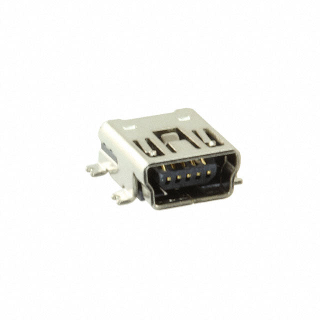 MUSB-05-S-B-SM-A by Samtec Inc. - CONNECTOR RECPT USB2.0 MINI B SMD R/A