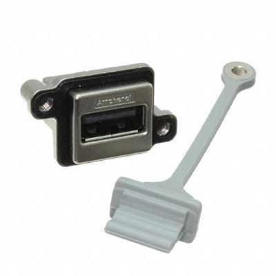 MUSBA111M1 by Amphenol ICC (Commercial Products) - CONNECTOR RECPT USB2.0 TYPEA 4P PCB RA