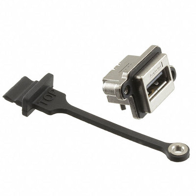 MUSBA111M5 by Amphenol ICC (Commercial Products) - CONNECTOR RECPT USB2.0 TYPEA 4P PCB RA