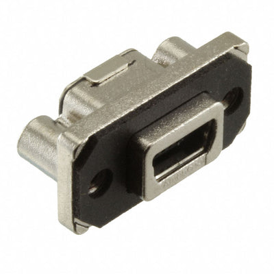 MUSBB15130 by Amphenol ICC (Commercial Products) - CONNECTOR RECPT USB2.0 MINI B PCB R/A