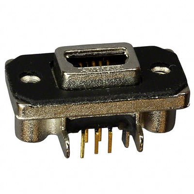 MUSBB55104 by Amphenol ICC (Commercial Products) - CONNECTOR RCP USB2.0 MINI B 5P PCB