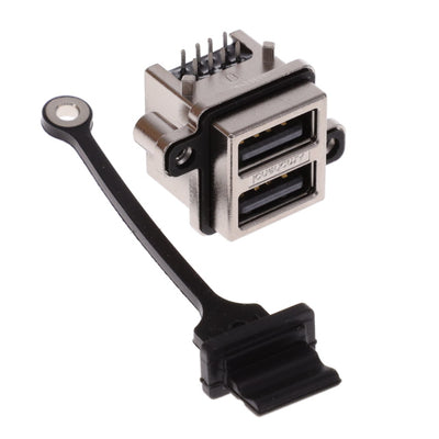 MUSBC11135 by Amphenol ICC (Commercial Products) - CONNECTOR RECPT USB2.0 A STACK PCB R/A
