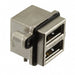 MUSBC111M0 by Amphenol ICC (Commercial Products) - CONNECTOR RECPT USB2.0 A STACK PCB R/A