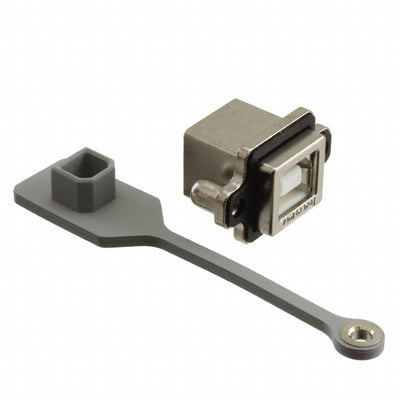 MUSBD111M1 by Amphenol ICC (Commercial Products) - CONNECTOR RECPT USB2.0 TYPEB 4P PCB RA