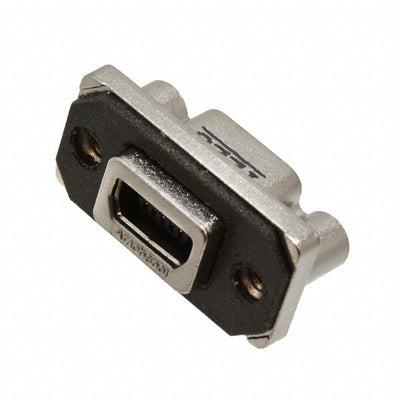 MUSBE15104 by Amphenol ICC (Commercial Products) - CONNECTOR RECPT USB2.0 MINI AB PCB R/A