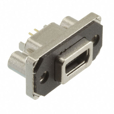 MUSBE55100 by Amphenol ICC (Commercial Products) - CONNECTOR RECPT USB2.0 MINI AB PCB R/A