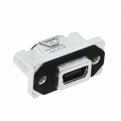 MUSBR-B151-30 by Amphenol ICC (Commercial Products) - CONNECTOR RECPT USB2.0 MINI B PCB R/A