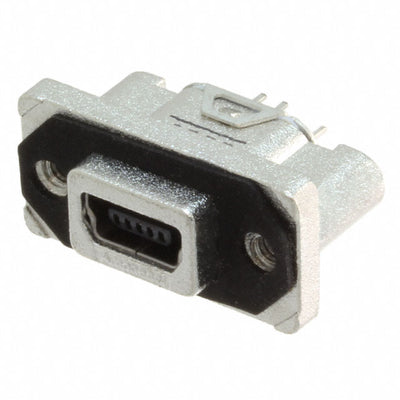MUSBR-B551-30 by Amphenol ICC (Commercial Products) - CONNECTOR RCP USB2.0 MINI B 5P PCB