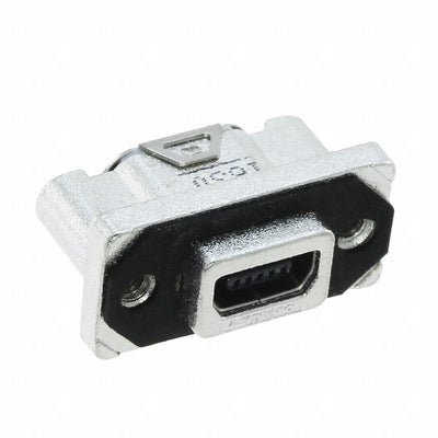 MUSBR-E151-30 by Amphenol ICC (Commercial Products) - CONNECTOR RECPT USB2.0 MINI AB PCB R/A