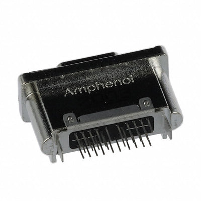 MUSBR-M5C1-M0 by Amphenol ICC (Commercial Products) - CONNECTOR RECPT TYPEC 24POS PCB