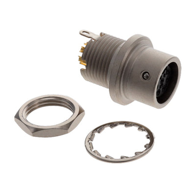MXR-8RA-8S(71) by Hirose Electric Co Ltd - CONNECTOR RECPT FMALE 8P GOLD SLDR CUP