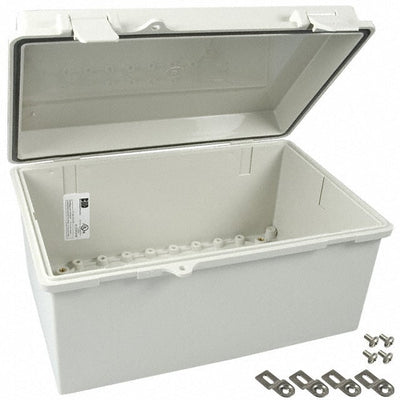 NBB-10243 by Bud Industries - BOX ABS GRAY 11.280""L X 7.475""W