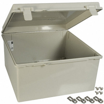 NBB-10245 by Bud Industries - BOX ABS GRAY 13.010""L X 13""W