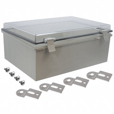 NBB-10271 by Bud Industries - BOX ABS/PC 14.59""L X 10.64""W